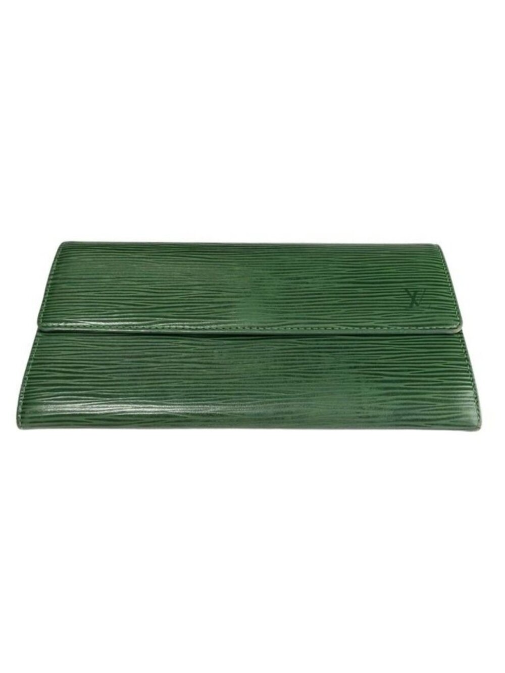 Louis Vuitton Wallet Pochette Porte-Monnaie Cles Borneo Green Epi Bifold Gold